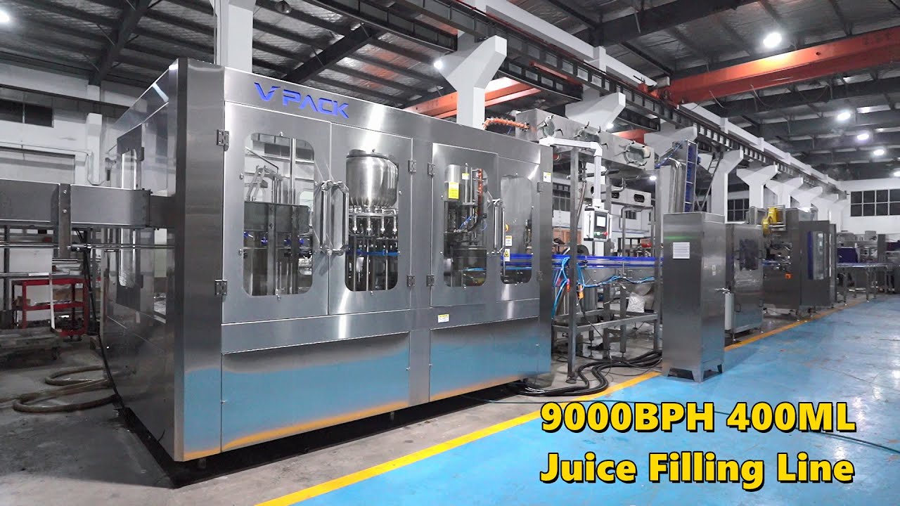 24-24-8 Fruit Juice Filling Machine 9000BPH