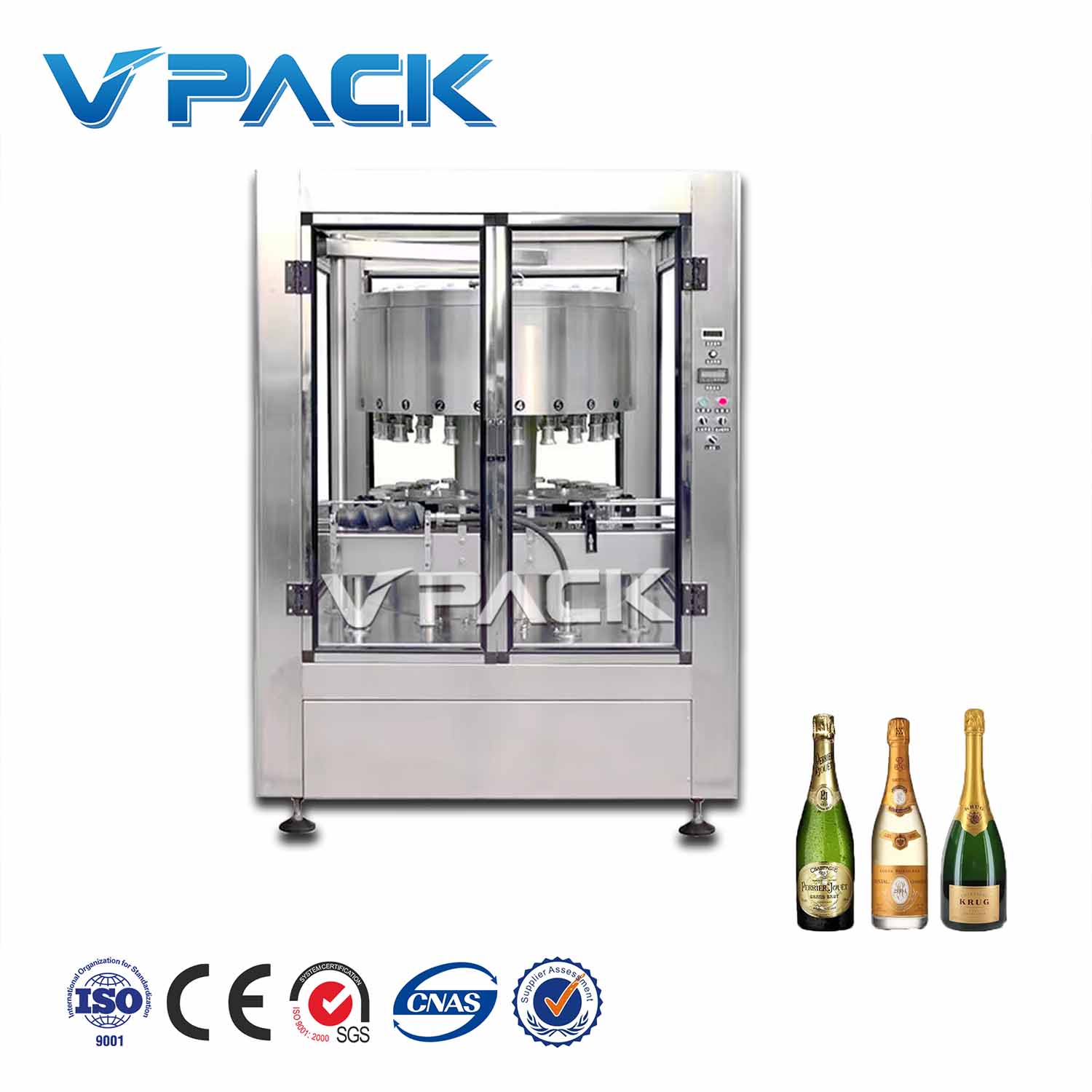 Champagne filling machine production line 1800BPH