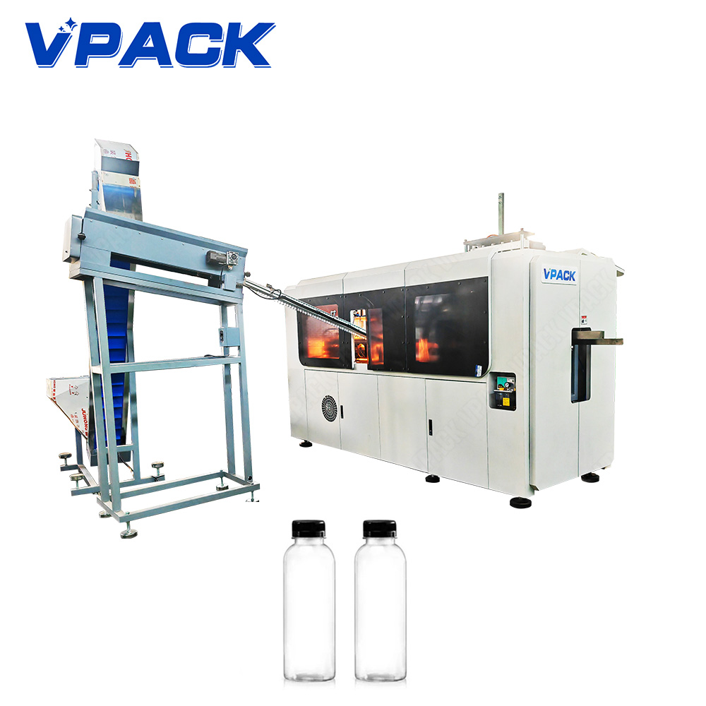 Automatic 6 Cavity Bottle Making Machine 650ML 1000ML 2000ML PET Water Bottle Blow Molding Machine